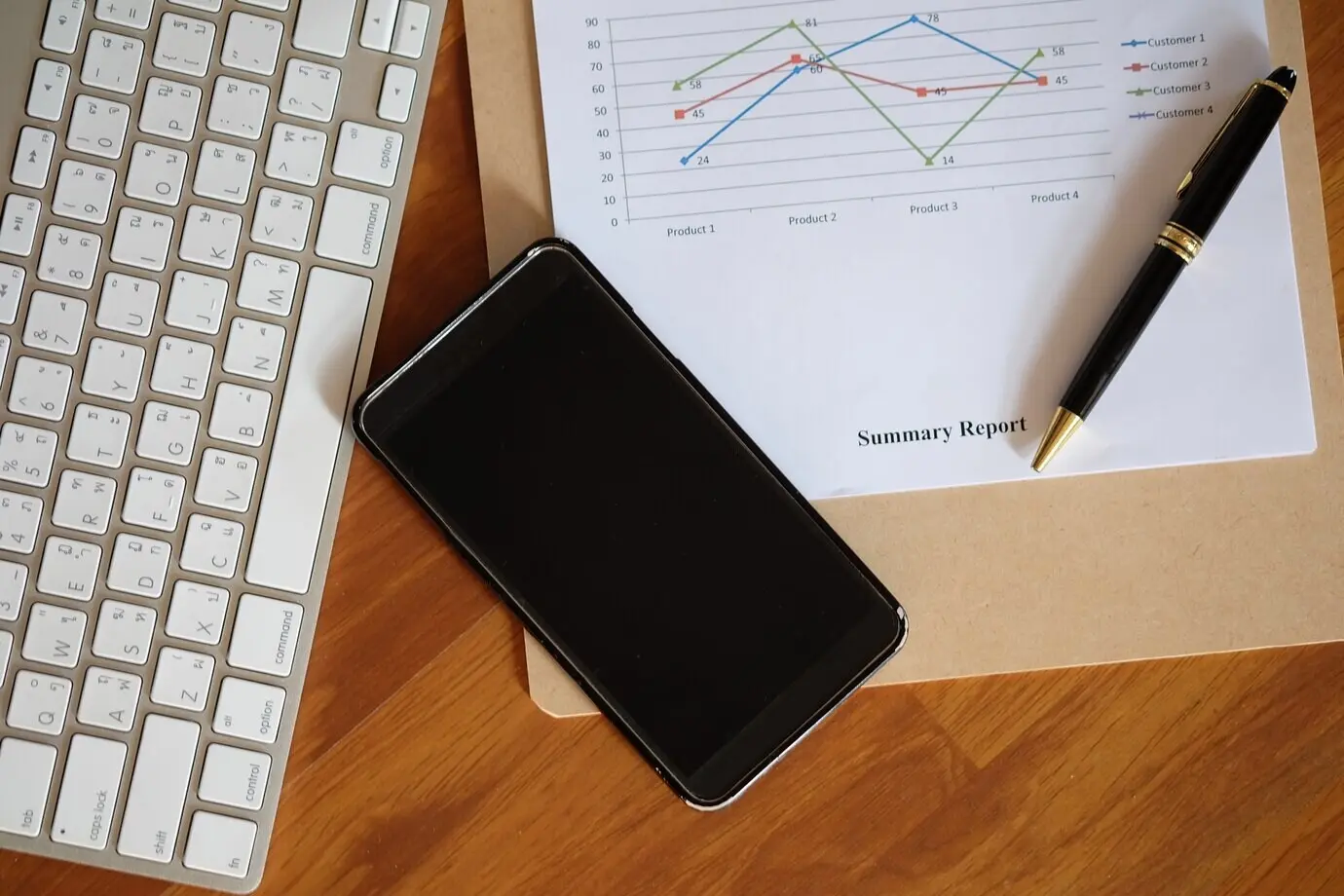 A notebook on a creative workspace desk